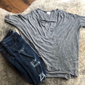 Grey, stretchy Irma by LuLaroe.